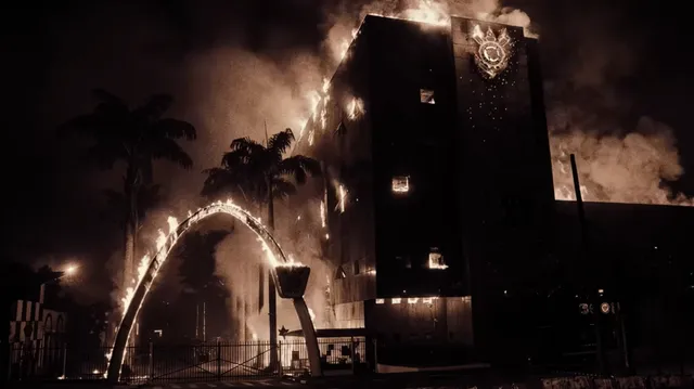 Depay defends music video showing Corinthians HQ on fire