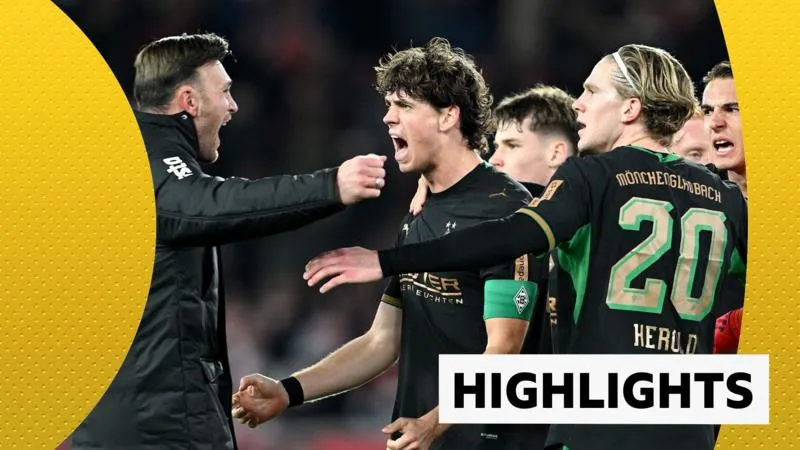Borussia M'gladbach finally get first win after five-goal thriller