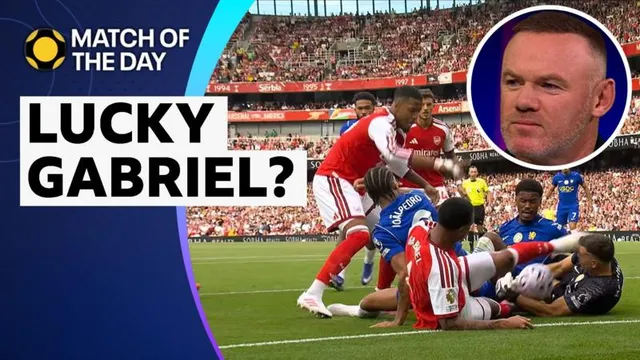 Gabriel was 'extremely lucky' to avoid red - Rooney