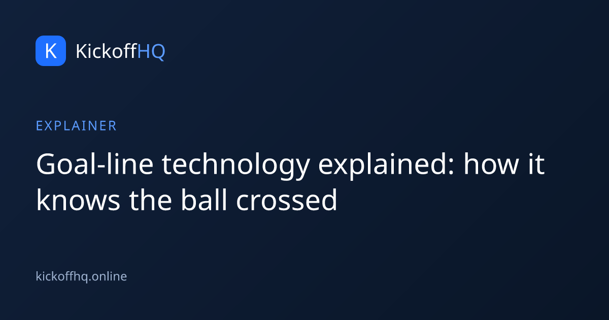 Goal-line technology explained: how it knows the ball crossed